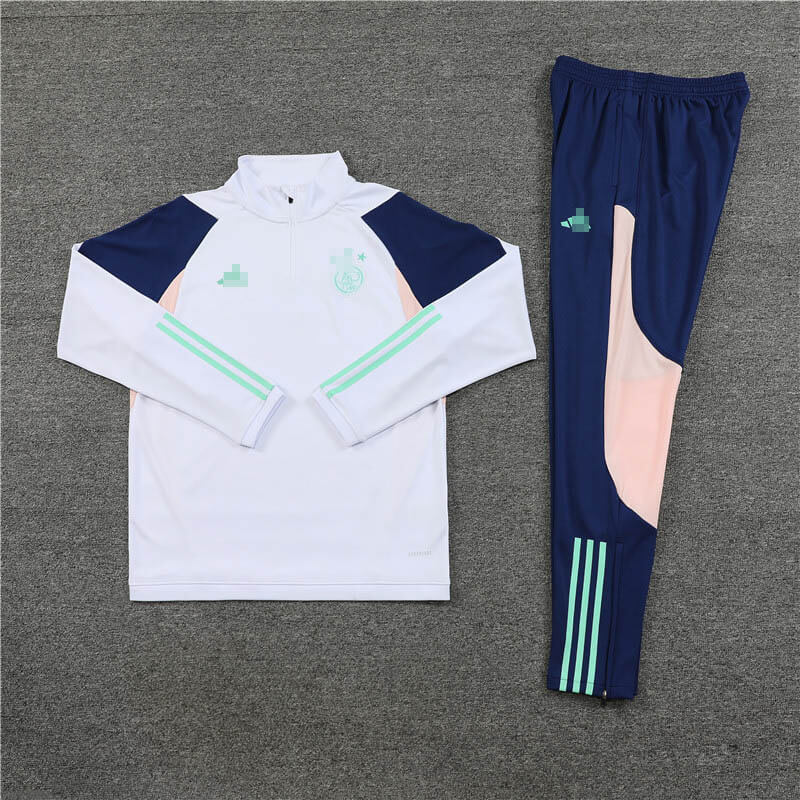 Sudadera Entrenamiento Ajax de Ámsterdam 2023/2024 Niño Kit Blanco/Azul