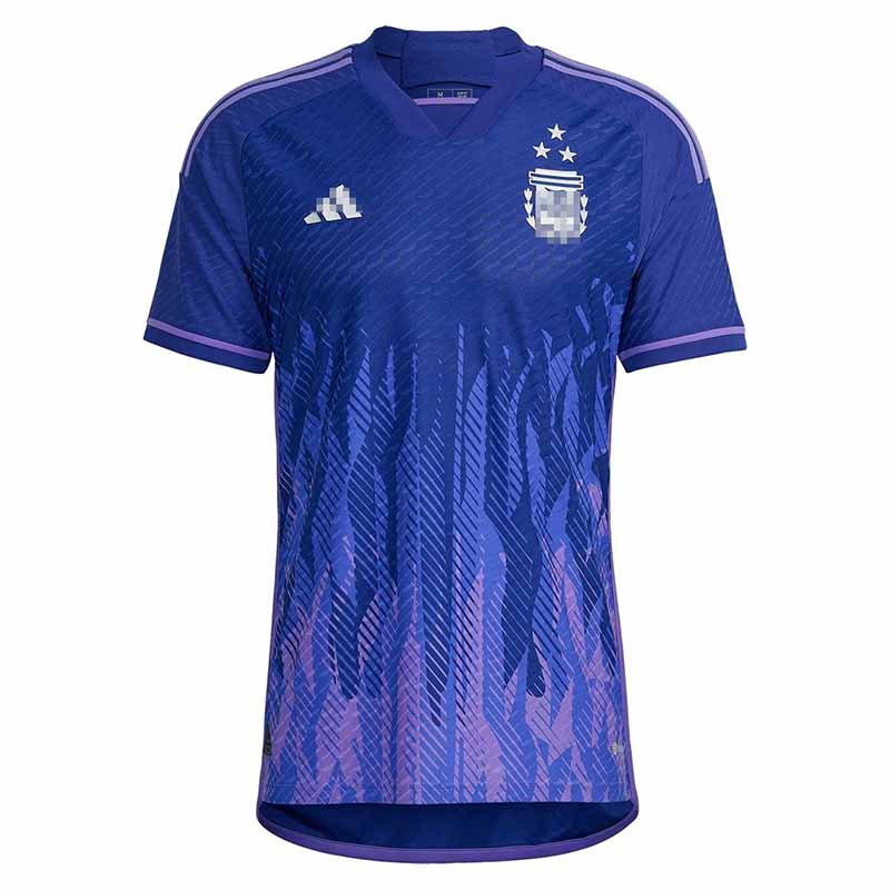 Camiseta Argentina Away 2022 Mundial Campeona con Tres Estrellas (EDICIÓN JUGADOR)