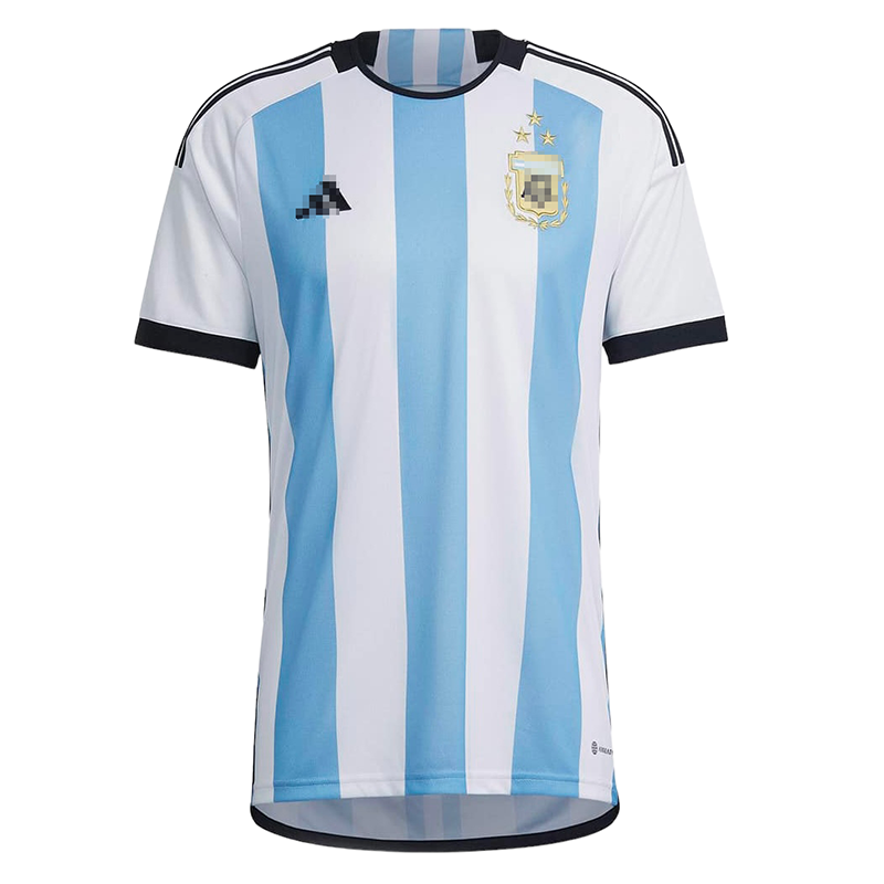 Camiseta Argentina Home 2022 Mundial Campeona con Tres Estrellas