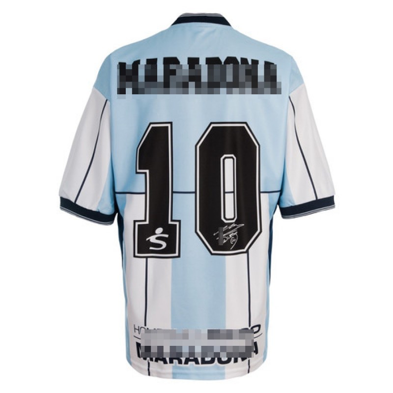 Camiseta Argentina Home Maradona 10 Retro 2001