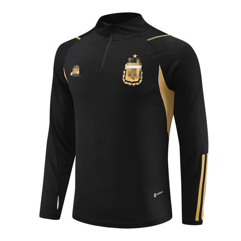 Sudadera de Entrenamiento Argentina Negro/Dorado 2023