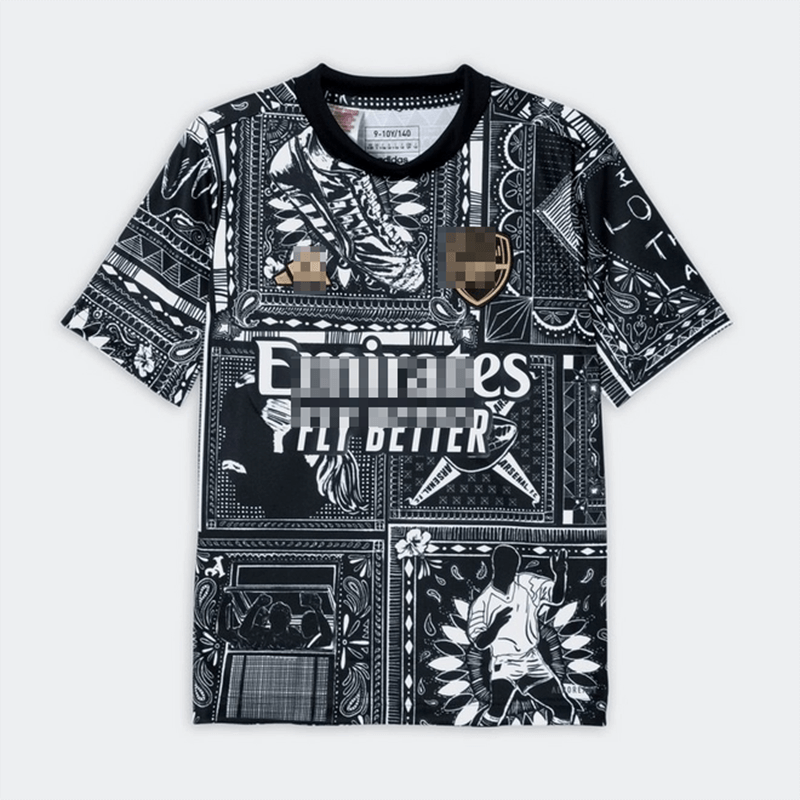 Camiseta de Arsenal 2023/2024 Pre-Match Negro/Blanco