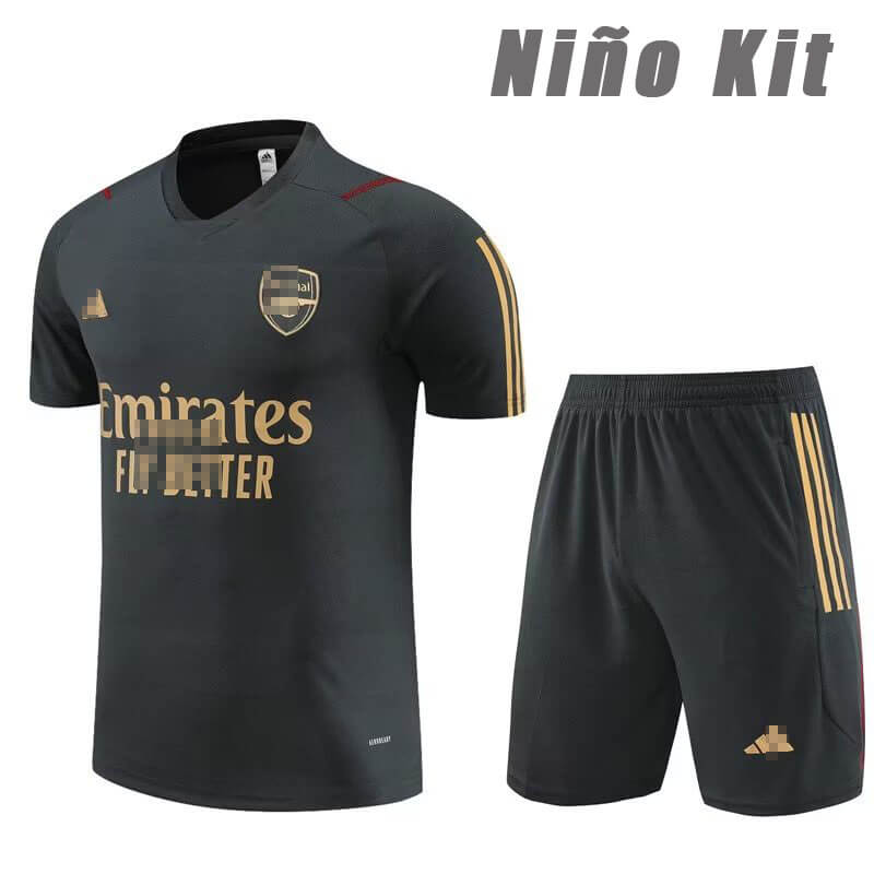 Camiseta de Entrenamiento de Arsenal 2023/2024 Niño Kit Gris