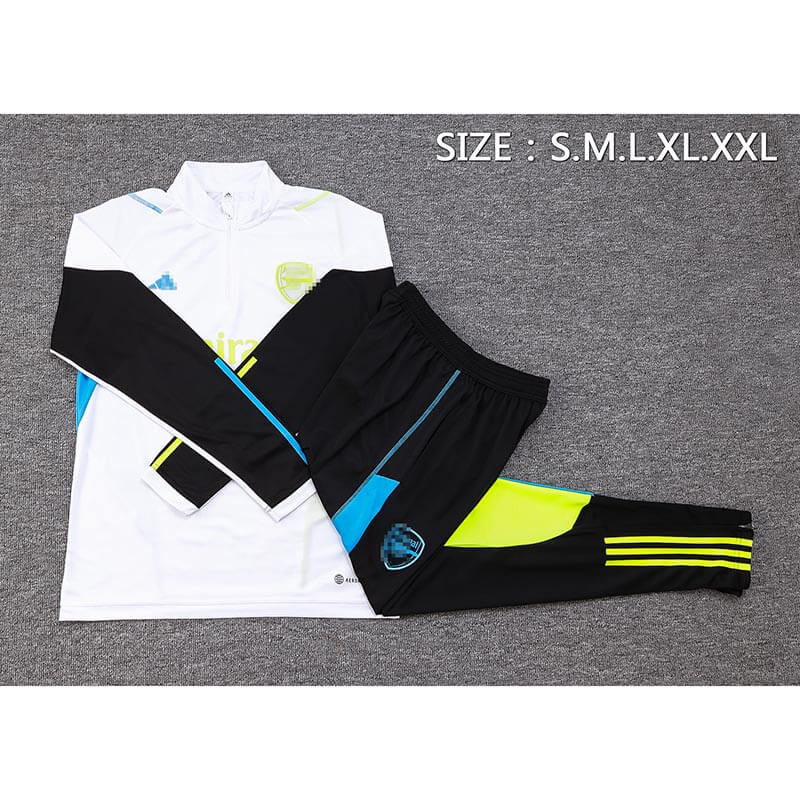 Sudadera Entrenamiento Arsenal 2023/2024 Blanco/Negro