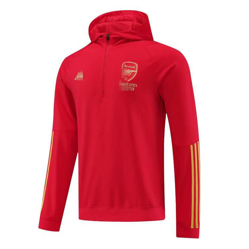 Sudadera Entrenamiento Arsenal 2023/2024 Con Capucha Rojo