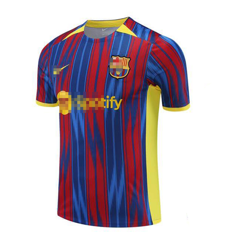 Camiseta de Entrenamiento de Barcelona 2023/2024 Azul/Rojo