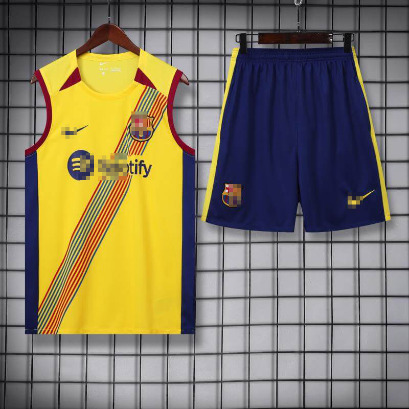 Camiseta de Entrenamiento de Barcelona Sin Mangas 2023/2024 Kit Amarillo