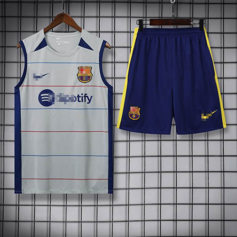 Camiseta de Entrenamiento de Barcelona Sin Mangas 2023/2024 Kit Gris