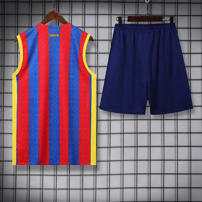 Camiseta de Entrenamiento de Barcelona Sin Mangas 2023/2024 Kit Rojo/Azul/Amarillo