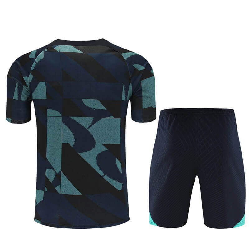 Camiseta de Entrenamiento de Barcelona 2023/2024 Niño Kit Azul Marino Camuflaje