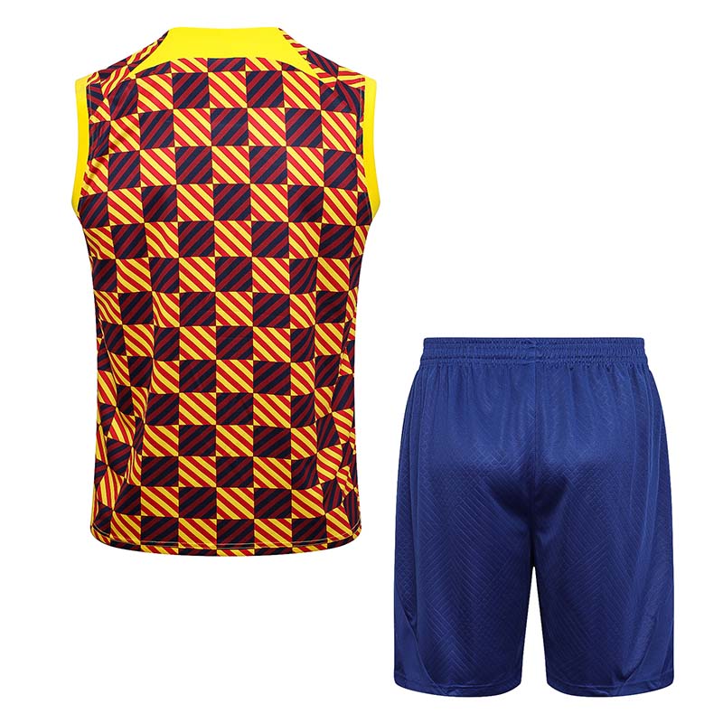 Camiseta de Entrenamiento de Barcelona Sin Mangas 2023/2024 Amarillo Kit
