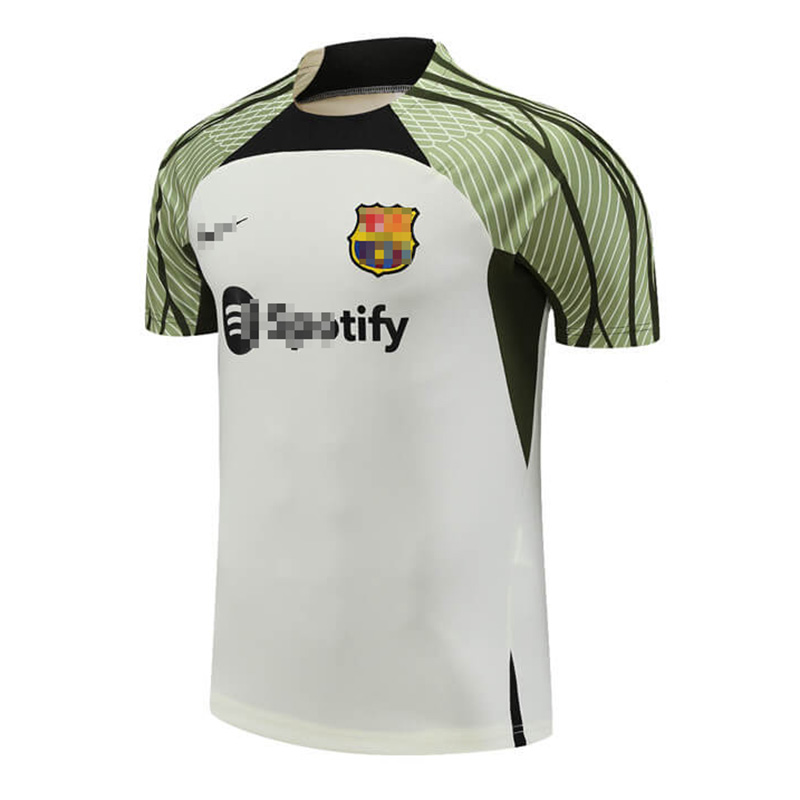 Camiseta de Entrenamiento de Barcelona 2023/2024 Beige/Verde