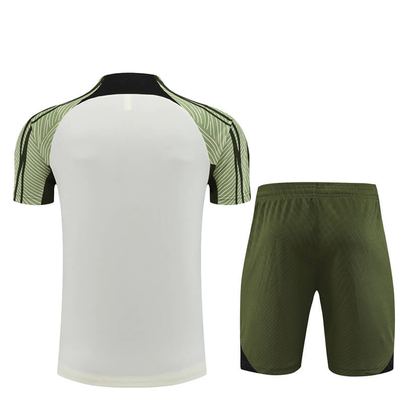 Camiseta de Entrenamiento Barcelona 2023/2024 Beige/Verde Kit