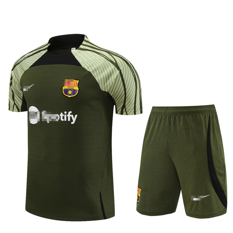 Camiseta de Entrenamiento Barcelona 2023/2024 Verde Oscuro Kit