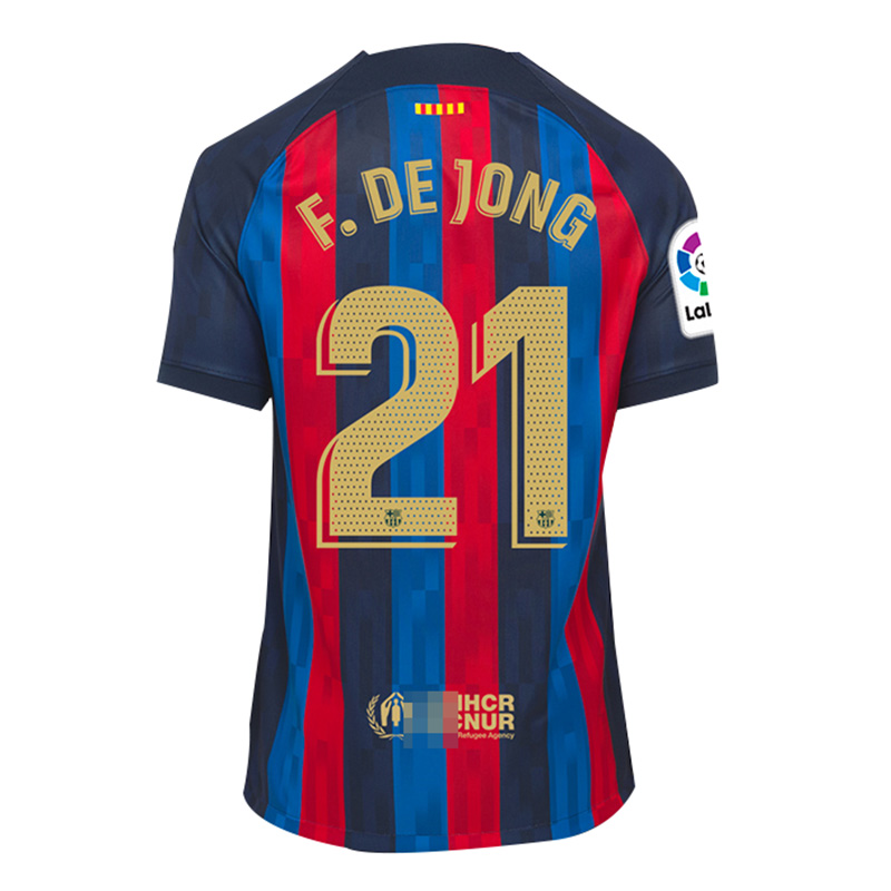 Camiseta F. De Jong 21 Barcelona Home 2022/2023