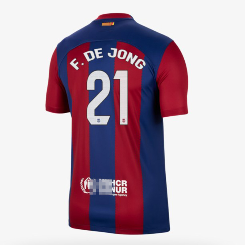 Camiseta F. De Jong 21 Barcelona 2023/2024 Home