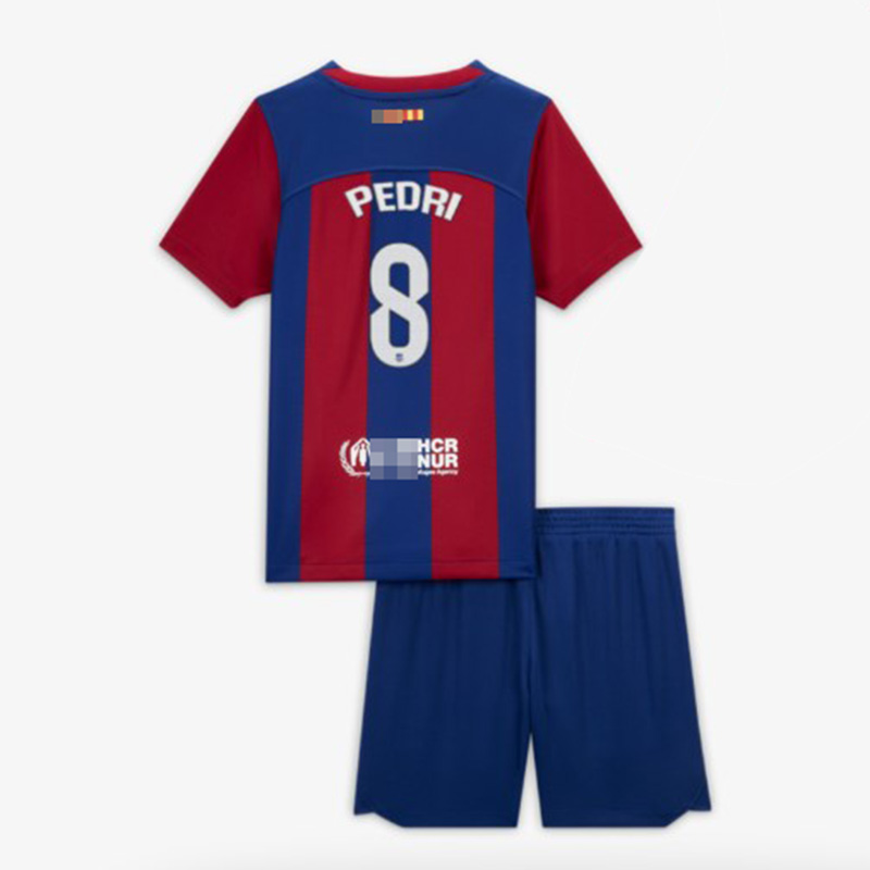 Camiseta Pedri 8 Barcelona 2023/2024 Home Niño Kit
