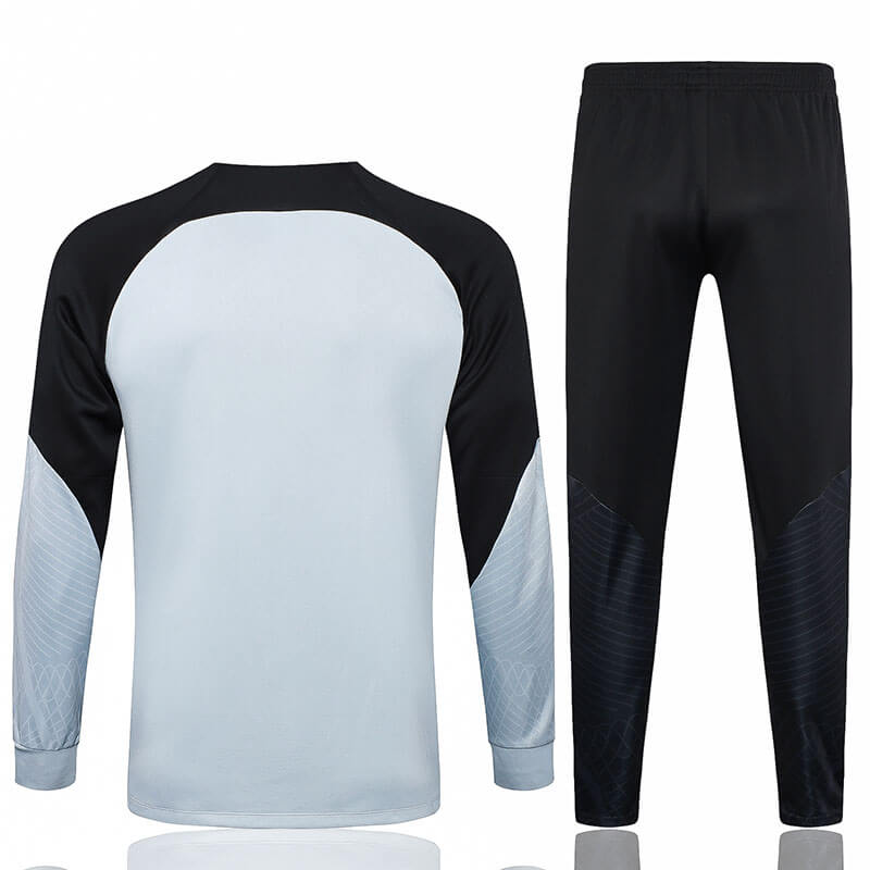 Chandal de Barcelona 2023/2024 Niño Gris Claro/Negro