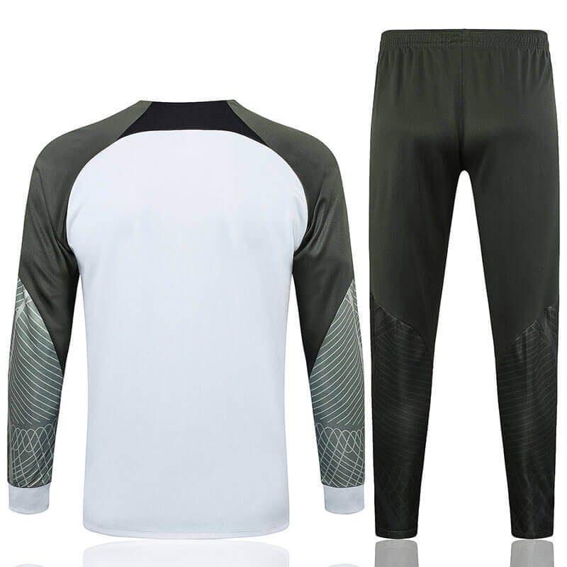Chandal de Barcelona 2023/2024 Niño Gris Claro/Verde