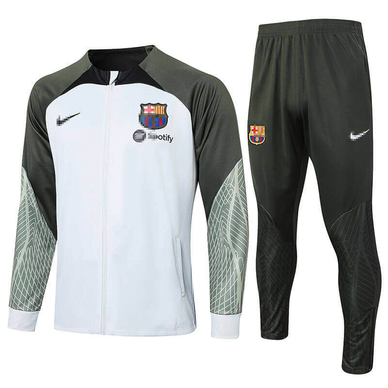 Chandal de Barcelona 2023/2024 Gris Claro/Verde