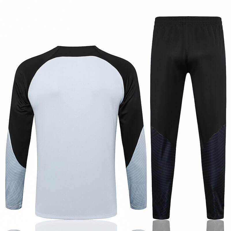 Sudadera de Entrenamiento de Barcelona 2023/2024 Gris Claro/Negro