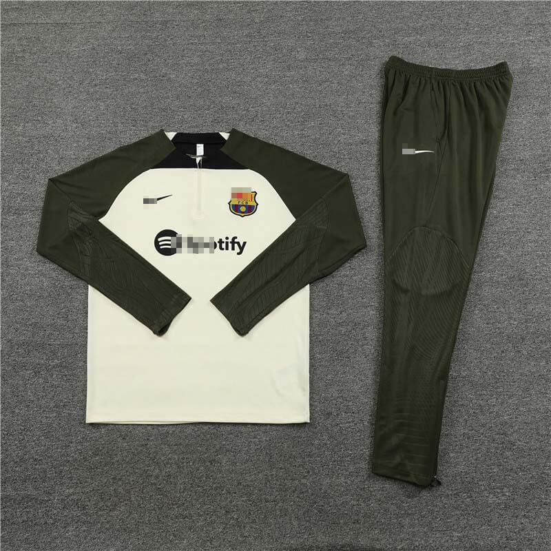 Sudadera de Entrenamiento Barcelona Beige/Verde 2023/2024