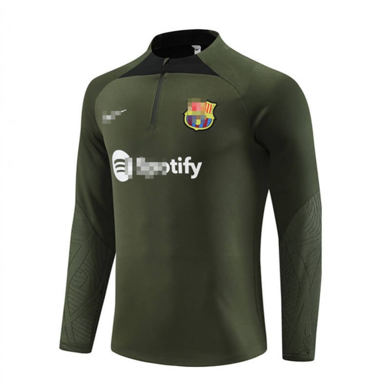 Sudadera de Entrenamiento Barcelona Verde Oscuro 2023/2024