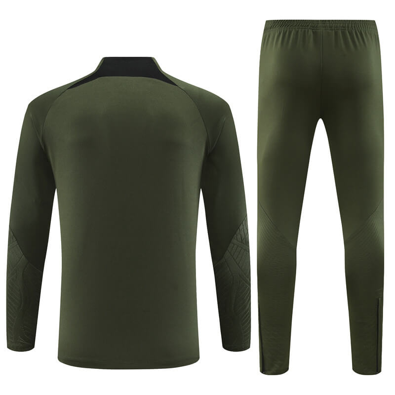 Sudadera de Entrenamiento Barcelona 2023/2024 Verde Oscuro Kit
