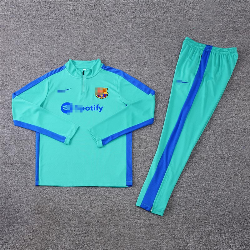 Sudadera Entrenamiento Barcelona 2023/2024 Niño Kit Turquesa