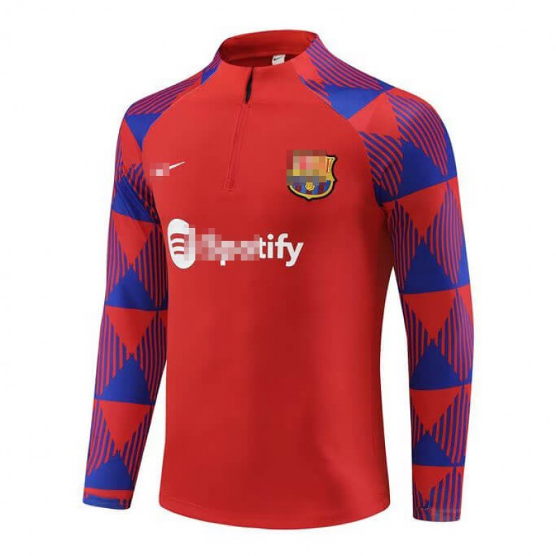 Sudadera Entrenamiento Barcelona 2023/2024 Rojo/Azul