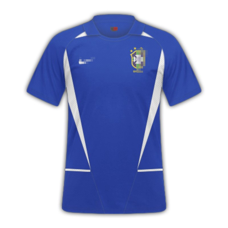 Camiseta Brasil Away Retro 2002 Azul