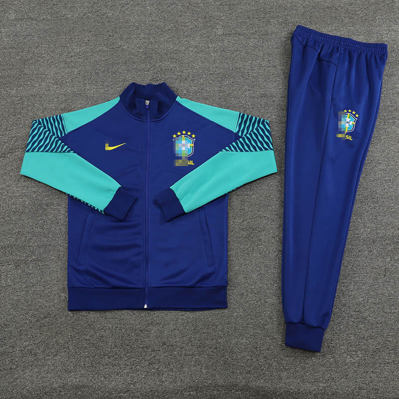 Chaqueta de Brasil 2023 Azul/Verde