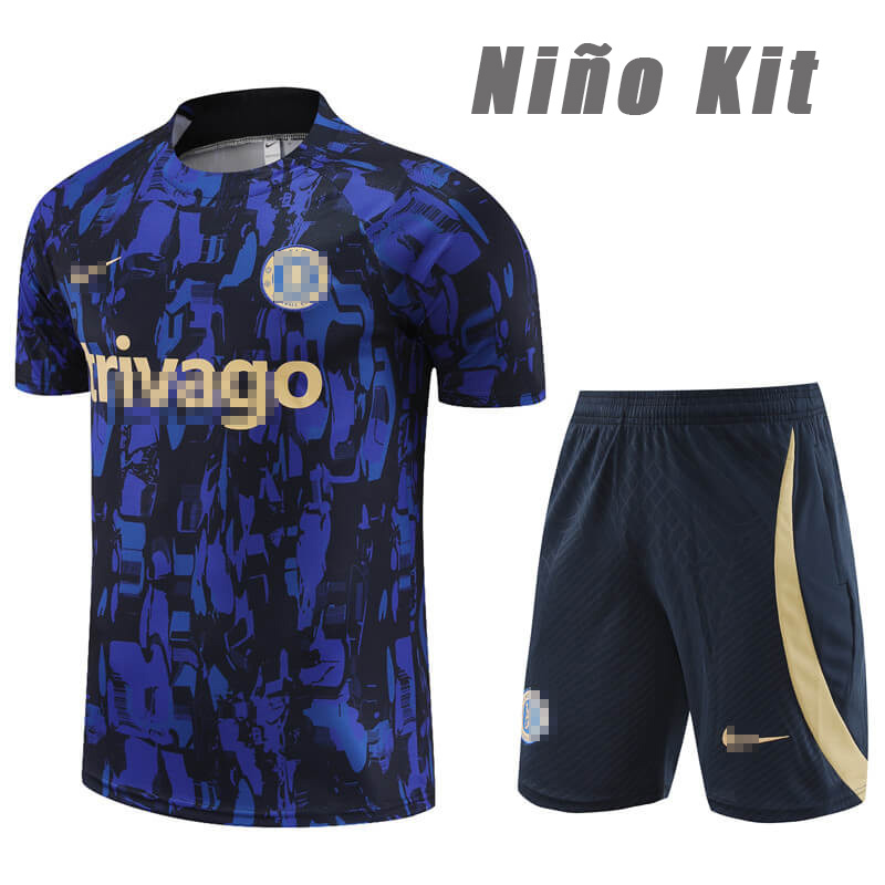 Camiseta de Entrenamiento Chelsea 2023/2024 Azul Niño Kit