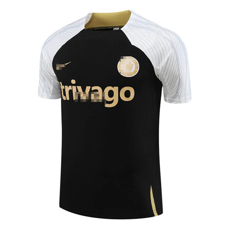 Camiseta de Entrenamiento de Chelsea FC 2023/2024 Negro/Blanco