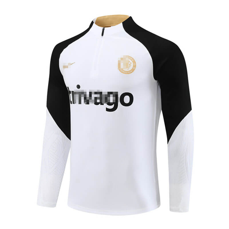 Sudadera Entrenamiento Chelsea FC 2023/2024 Blanco/Negro