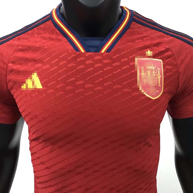 Camiseta Espana Home 2022 Mundial (EDICIÓN JUGADOR)