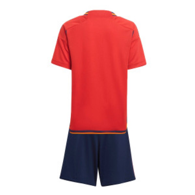 Camiseta España 2022 Mundial Home Niño Kit