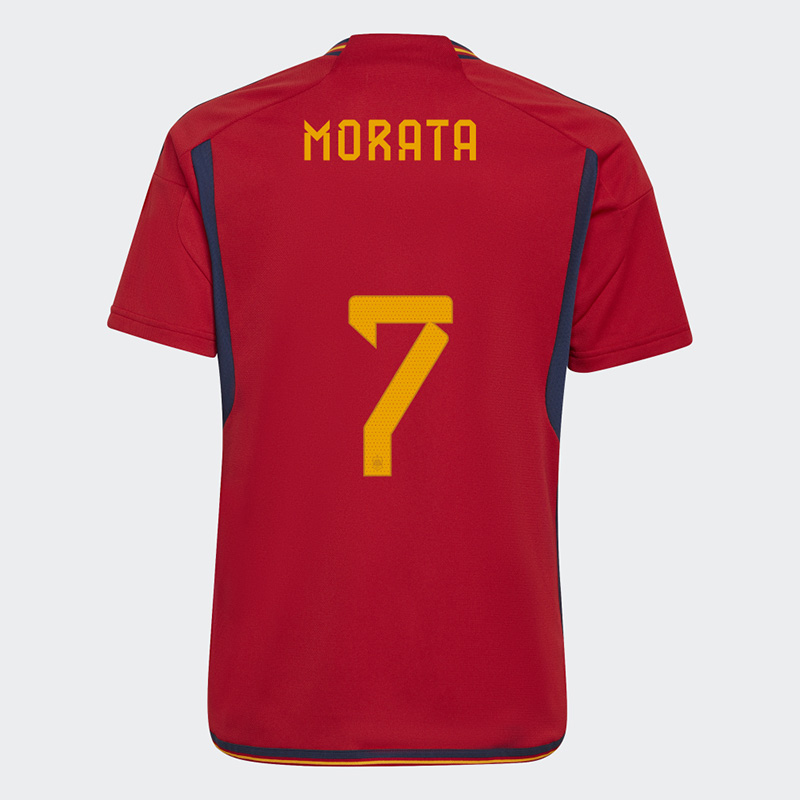 Camiseta Morata 7 España Home 2022 Mundial