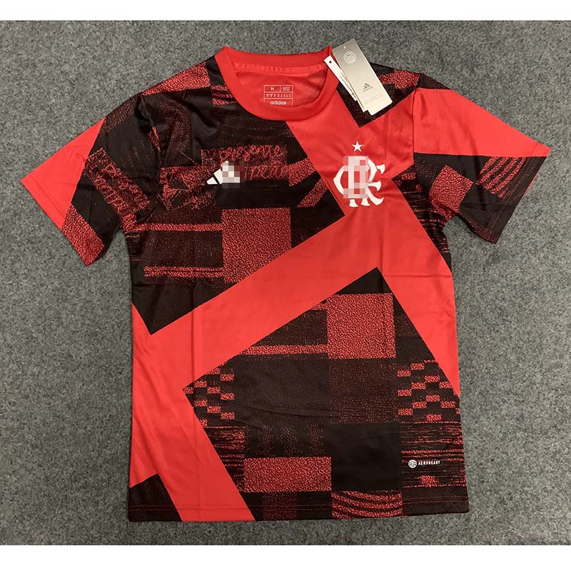 Camiseta Flamengo Pre-Match 2023/2024 Rojo/Negro