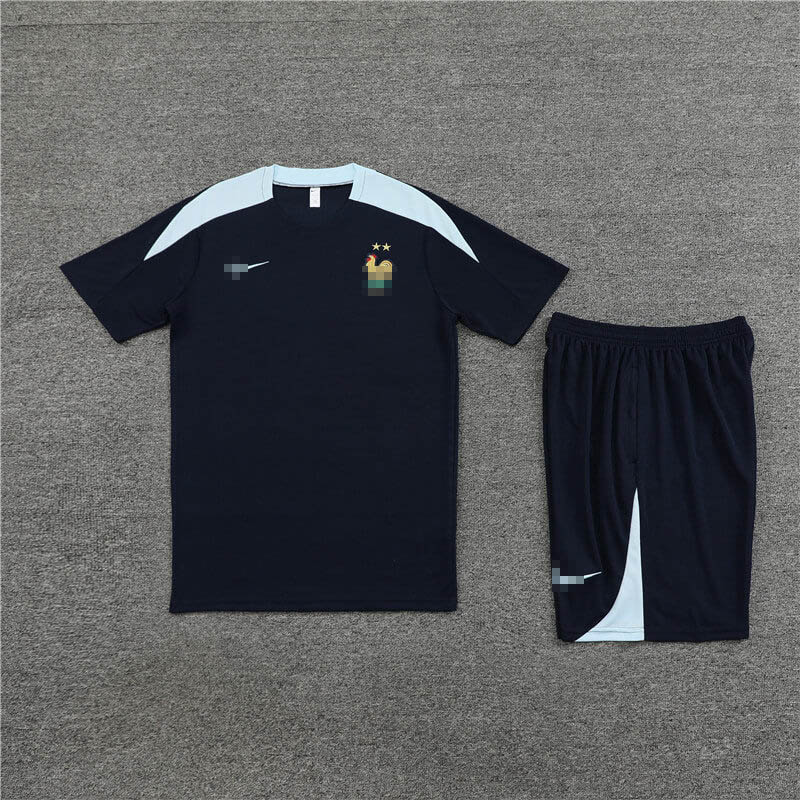 Camiseta de Entrenamiento de Francia 2023 Azul Marino