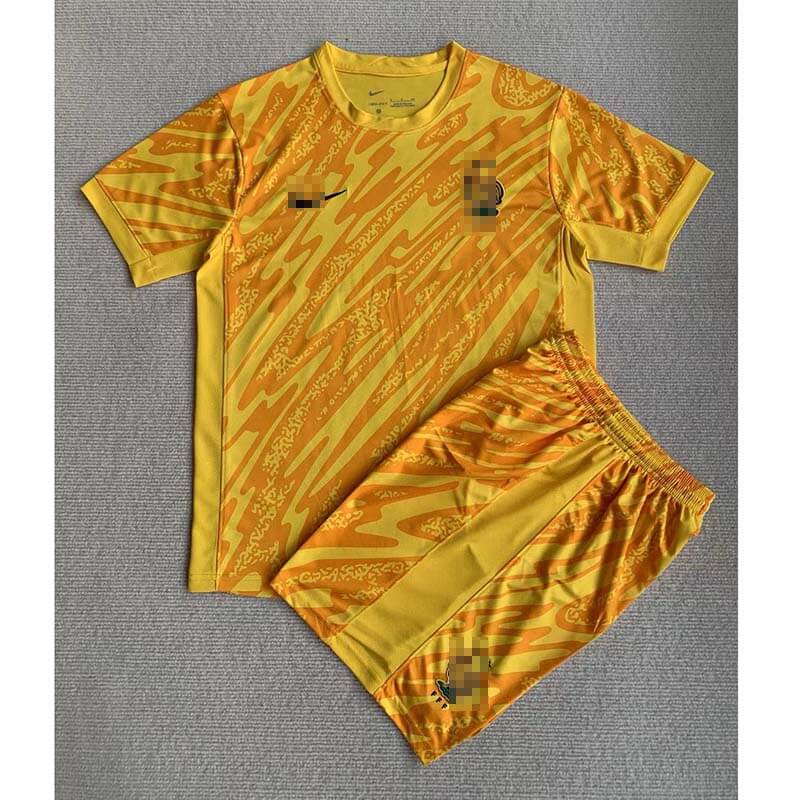 Camiseta De Portero Francia Niño Kit Amarillo 2024