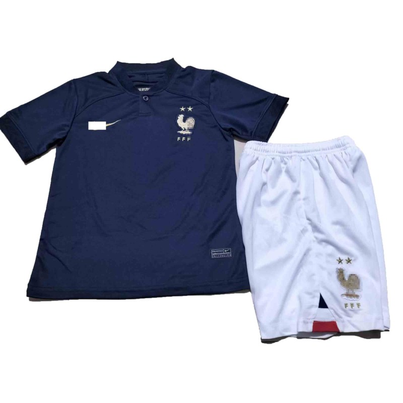 Camiseta Francia 2022 Mundial Home Niño Kit