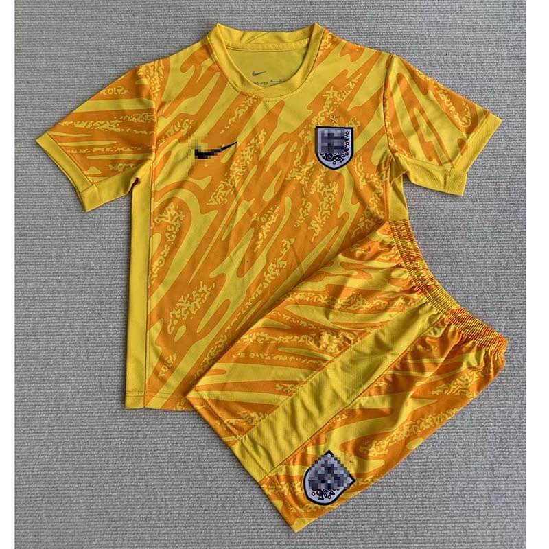 Camiseta De Portero Inglaterra Niño Kit Amarillo 2024