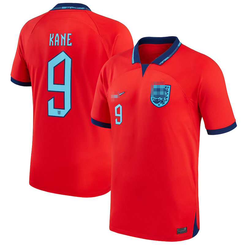 Camiseta Kane 9 Inglaterra Away 2022 Mundial
