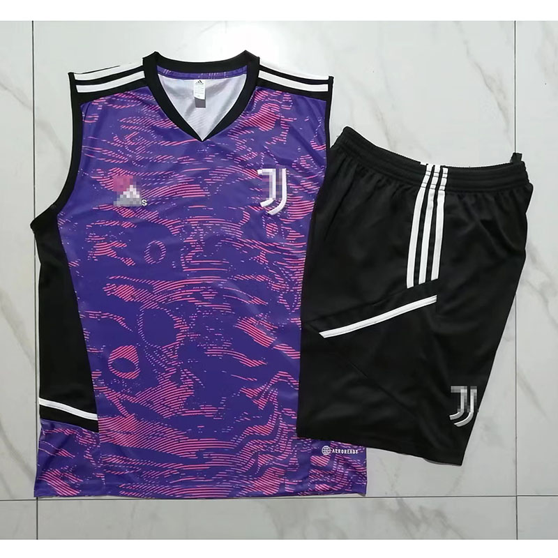 Camiseta de Entrenamiento de Juventus Sin Mangas 2023/2024 Morado Kit