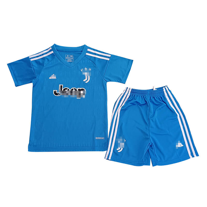 Camiseta De Portero Juventus 2023/2024 Azul Niño Kit 
