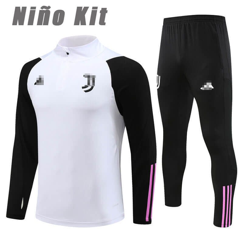 Sudadera Entrenamiento Juventus 2023/2024 Niño Kit Blanco/Negro