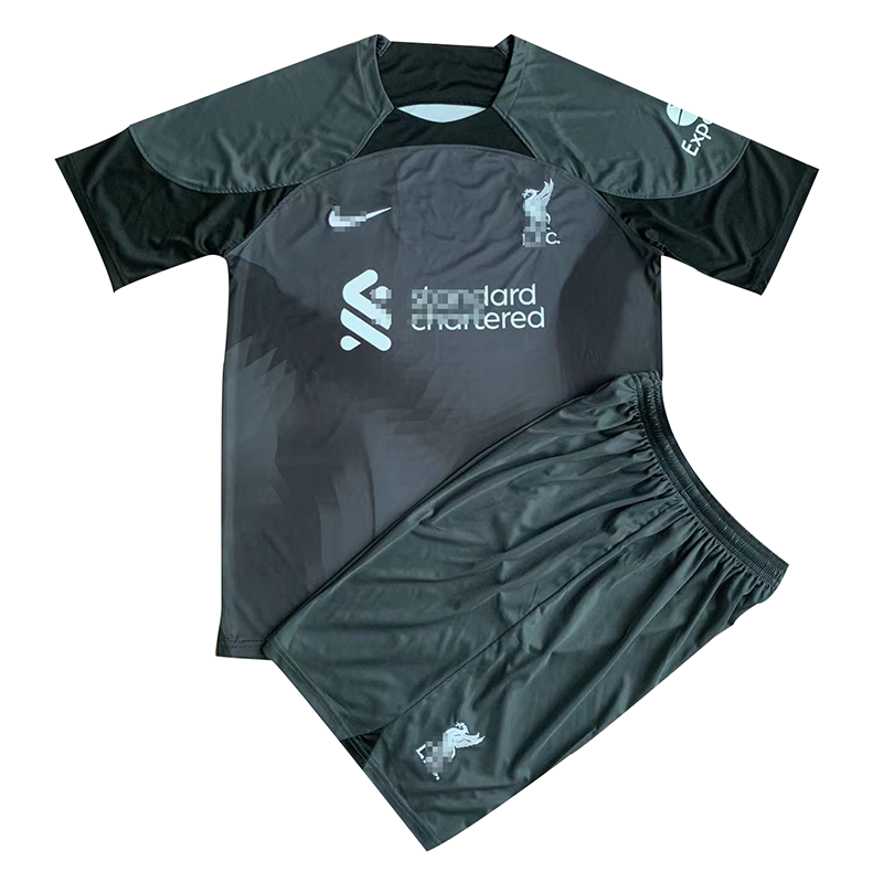 Camiseta De Portero Liverpool Niño Kit Negro 2022/2023