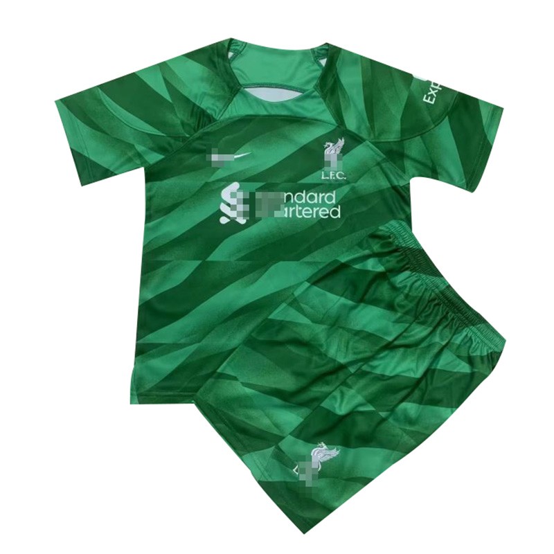 Camiseta De Portero Liverpool Verde 2023/2024 Niño Kit