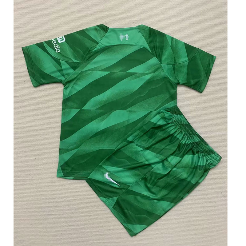 Camiseta De Portero Liverpool Verde 2023/2024 Niño Kit